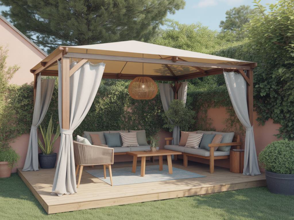 Comment aménager un coin ombragé au jardin : voiles d’ombrage, pergolas et mobilier pour un extérieur confortable